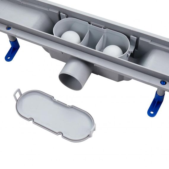 Трап Qtap Dry Tile304-700 лінійний із сухим затвором під плитку 700 мм | Зображення 3