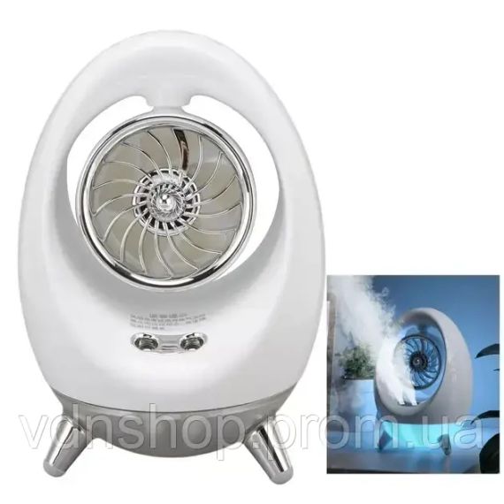 Портативний вентилятор USB з водяним охолодженням, розпилювач, нічник Air Cooler 657, зволожувач | Зображення 1