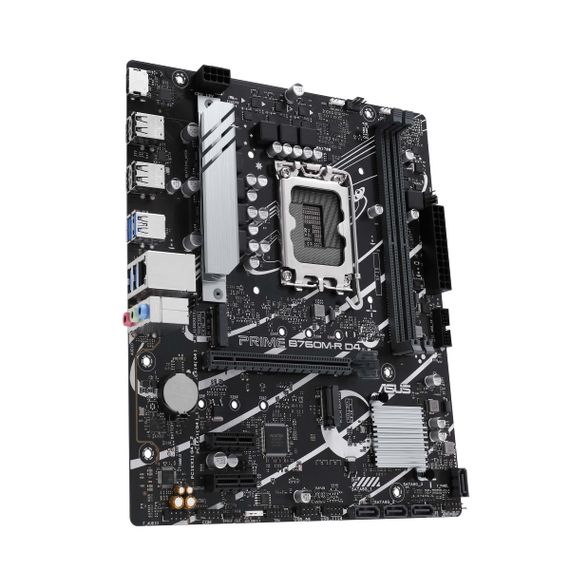 Материнcкая плата ASUS PRIME B760M-R D4 s1700 B760 2xDDR4 M.2 HDMI mATX 90MB1HA0-M0EAY0 | Зображення 2