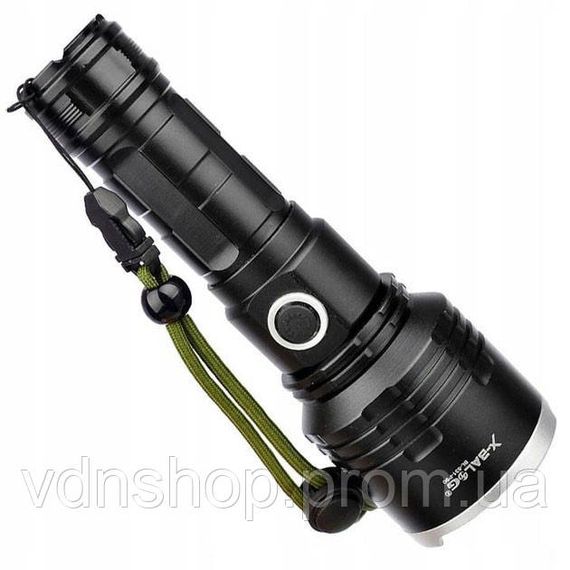 Фонарь ручной металлический X-Balog, Ручной фонарик cob, Фонарь с защитой от пыли YE-45 | Зображення 9