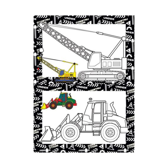 Книжка розмальовка "Будівництво" РМ-48-53 с цветными подсказками | Зображення 1