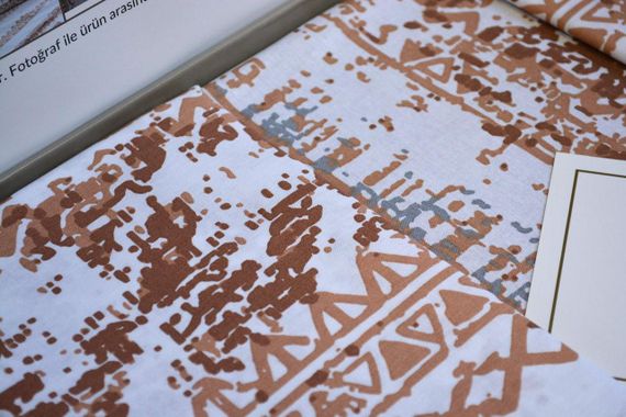 Постельное белье Altinbasak Ranforse 200 х 220 см Ruby Cinnamon | Зображення 3