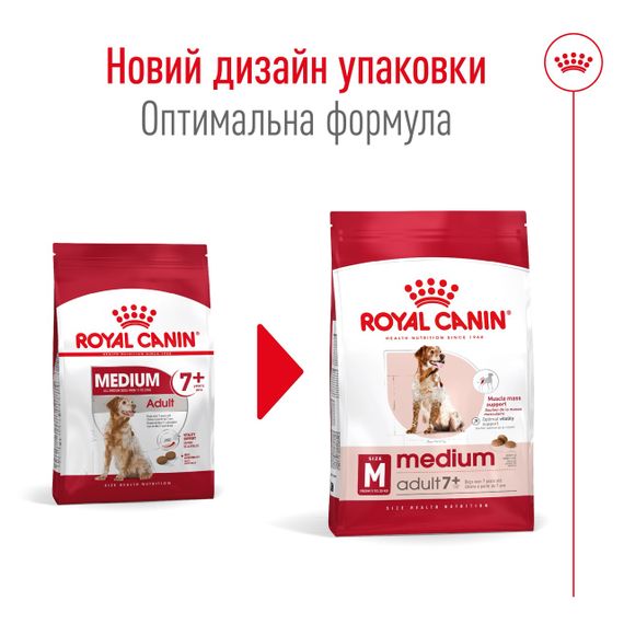 Сухий корм для літніх собак середніх порід Royal Canin Medium Adult 7+, 15 кг | Зображення 5