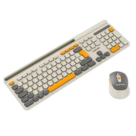 Комплект Canyon HSET-W5 Wireless UA Beige (CNS-HSETW5BG) | Зображення 1