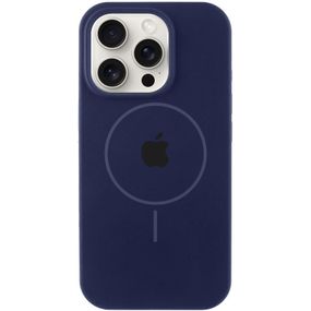 Чохол Silicone Case Full Protective (AA) with MagSafe для Apple iPhone 16 Pro Max (6.9") Темно-синій / Midnight blue