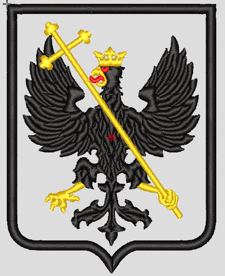 Шеврон Герб Чернігова (вишитий) 10см