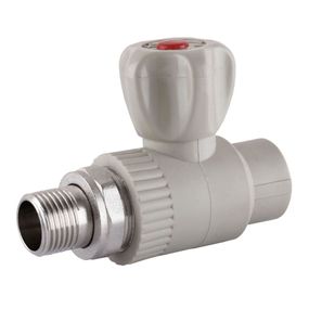 Кран радіаторний прямий Vsplast PPR ф25x3/4″ 000003466