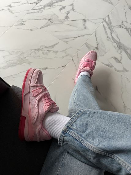 Кроссовки Lou1is Vu1it1ton Trainer Triple Pink 39 25 см | Зображення 9
