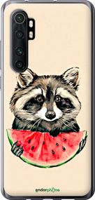 Чохол на Xiaomi Mi Note 10 Lite Єнотик з кавуном "4605t-1937-2448"