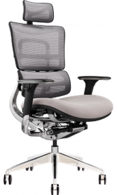 Кресло офисное GT RACER X-801 BRIGHT Gray (W-20, B-40)