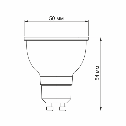 Лампа MR16eD 6W GU10 4100К LED Videx | Зображення 1