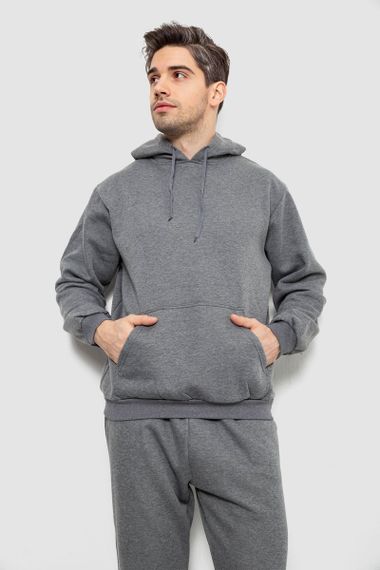 Спортивный костюм мужской на флисе, цвет серый, 244R9162 | Зображення 1