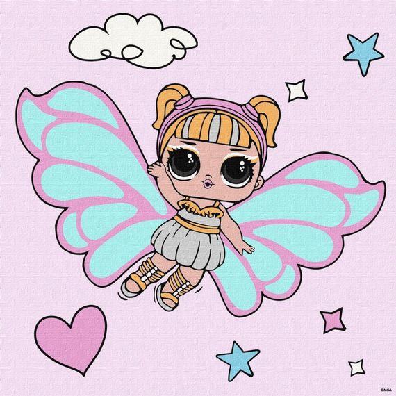 Картина по номерам "L.O.L. Surprise! O.M.G. Fairies Skystarling" KHO1092, 40х40 см