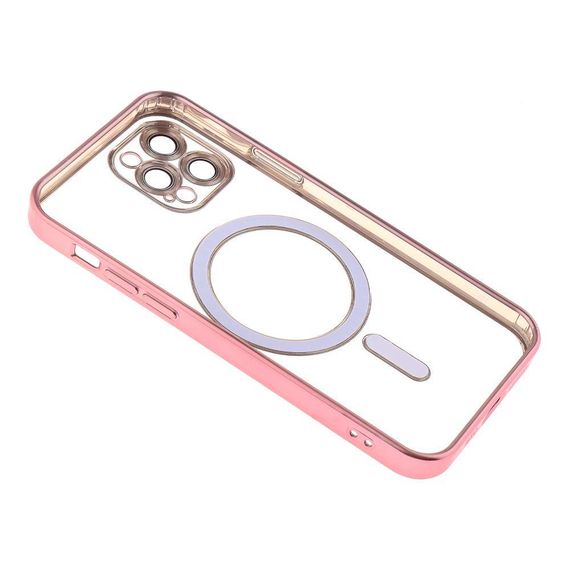 Чехол TPU Metallic Chrome з повним захистом камери with Magsafe для Iphone 12 Pro Цвет Titan | Зображення 9