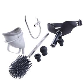 Набір для домінування LOCKINK SEVANDA Objectification Bathroom Set, маска та 4 насадки Sex Aura