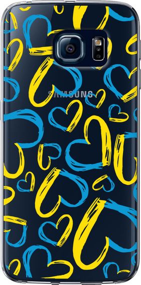 Чехол на Samsung Galaxy S6 Edge G925F Сердца UA "5292u-83-17620"