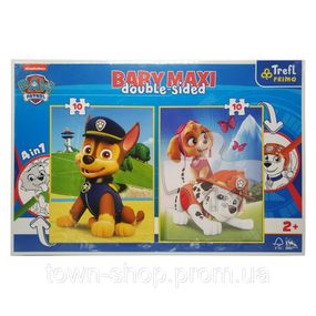 Пазлы + раскраска Trefl 43003 (BABY MAXI) - "Команда щенячьего патруля" / 10 + 10 элм