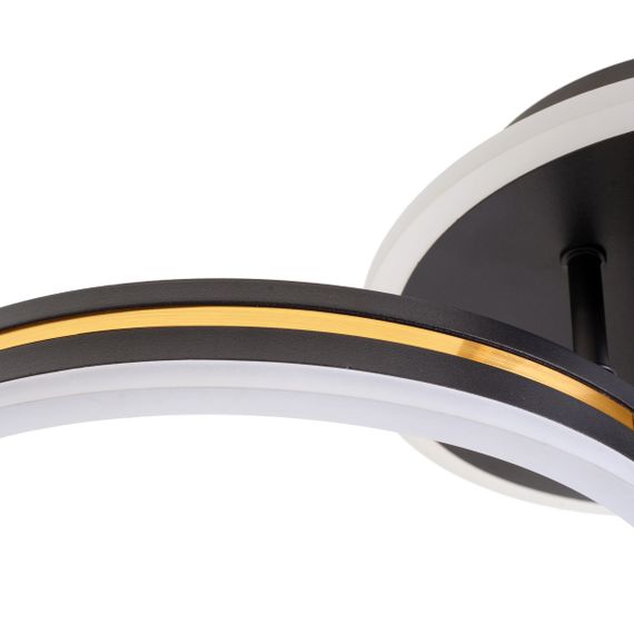 Люстра светодиодная потолочная 53W WW BK+GD (WBL-54C/3) | Зображення 1