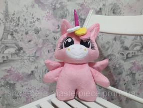 Плюшевая мягкая игрушка пони единорог розовый 30 см 4596