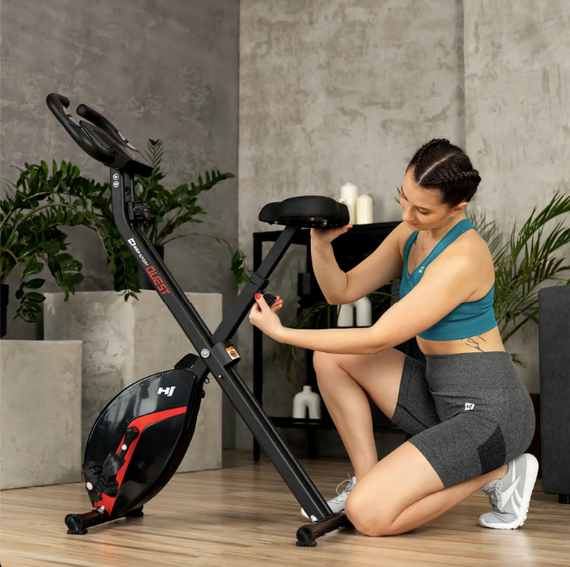 Велотренажер Hop-Sport HS-3020X Quest X-Bike чорно-червоний | Зображення 6