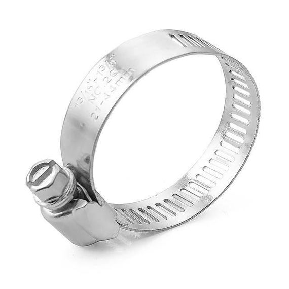 Хомут сталевий оцинкований 12,7 мм, D 21-44 мм INTERTOOL TC-0122