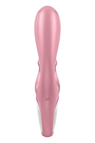 Смартвібратор-кролик Satisfyer Hug Me Pink, 2 мотори, діаметр 4,2см, широка кліторальна частина | Зображення 4