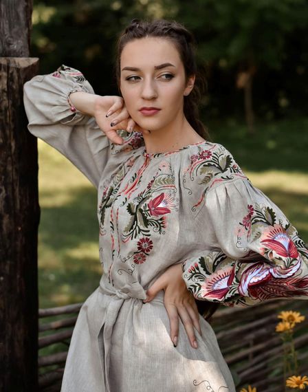 Плаття вишиванка доросле льон | Зображення 3