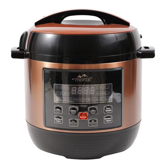 Мультиварка-скороварка Monte MT-2603 1000 Вт бронзовый