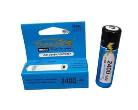 Литий-ионный аккумулятор 18650 С защитой Rablex 2400 mAh 3.7 V  (Li-ion) Original