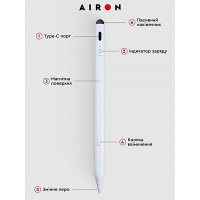 Стилус AirOn AirPen 2 для емкостного дисплея (6126755803226) - Топ Продаж! | Зображення 3