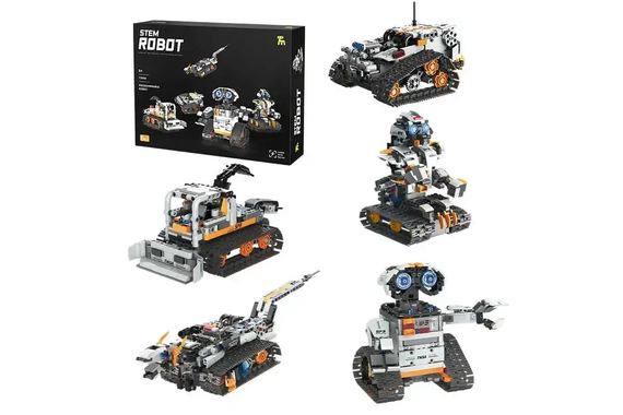 Робот-конструктор 5-в-1 Stem Robot с пультом управления и Bluetooth  GS227