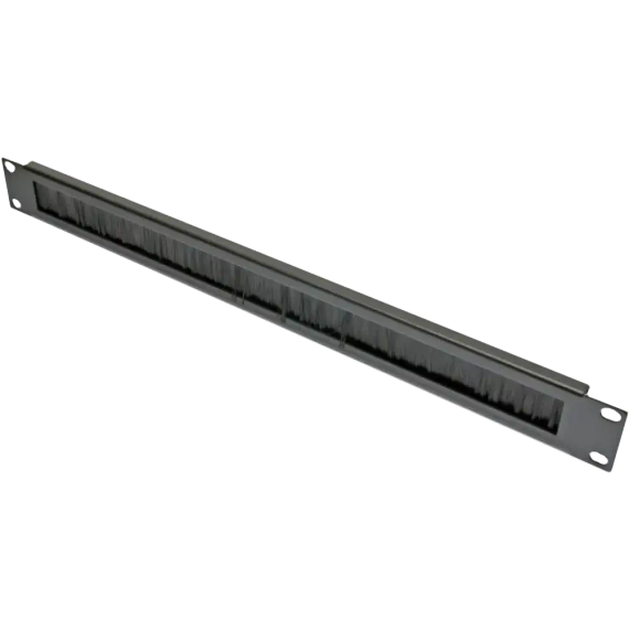 EPNew PLMN-V0801UZ Кабельний організатор 1U зі щіткою, з каб. підтримкою, чорний, EPNew - Серверні аксесуари