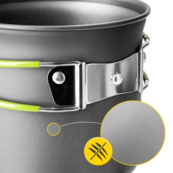 Набір посуду для кемпінгу Mountain Goat складний 5 шт 1.2 л Grey (P-5907739316813) | Зображення 8