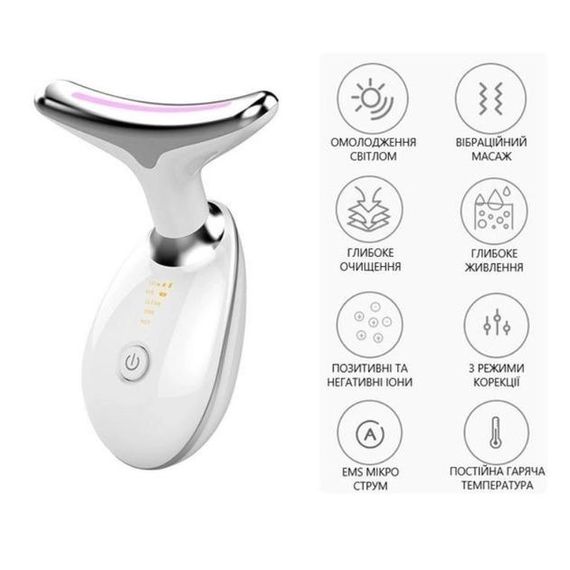 Апарат для мікрострумової терапії для ліфтингу обличчя та шиї ES-1081 мікрострумовий масажер | Зображення 6