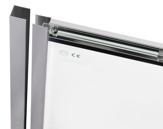 Душові двері в нішу Qtap Taurus CRM201-11.C6 110-120x200 см, скло Clear 6 мм, покриття CalcLess (TAUCRM201112C6) | Зображення 6