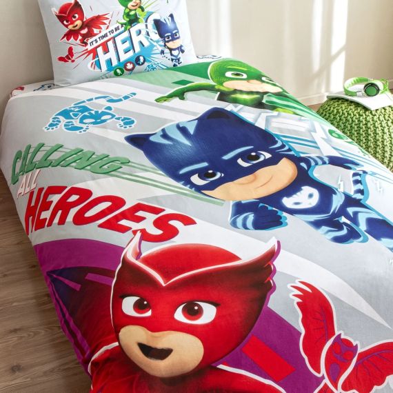 Постільна білизна TAC Disney 160×220 см   PJ Masks Super Team | Зображення 2