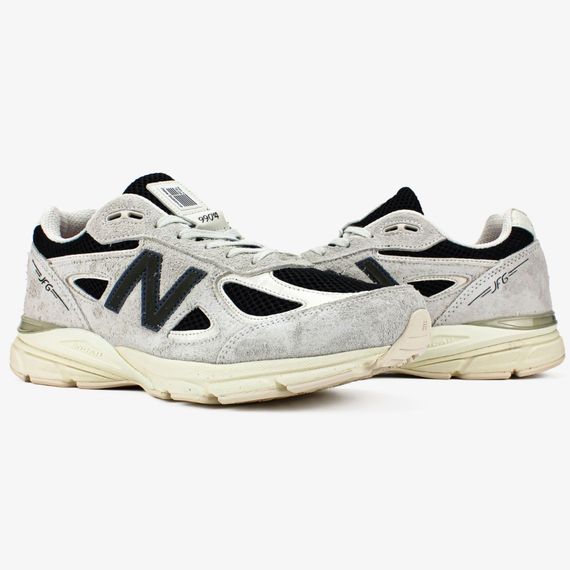 Кросівки весна літо New Balance сітка бежевий/чорний | Зображення 4
