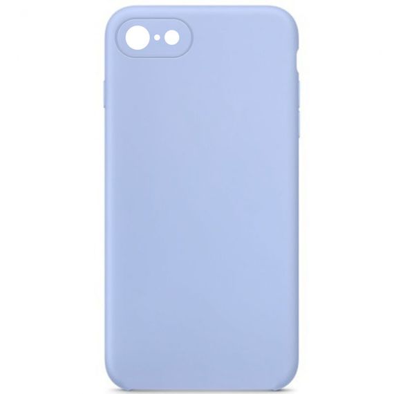 Чохол Silicone Case Square Full Camera Protective (AA) NOLOGO для Apple iPhone 6/6s (4.7") Блакитний / Lilac Blue