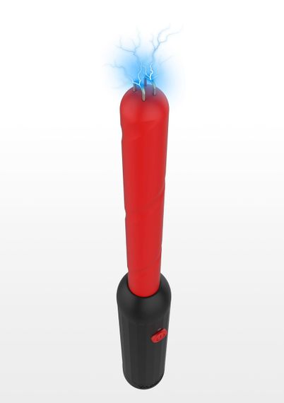 Електростимулятор Стік Taboom Prick Stick Electro Shock Wand червоно-чорний, 34 см Sex Aura