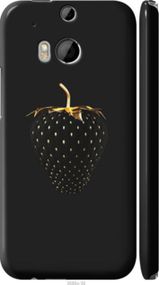 Чохол на HTC One M8 dual sim Чорна полуниця "3585m-55-24368"