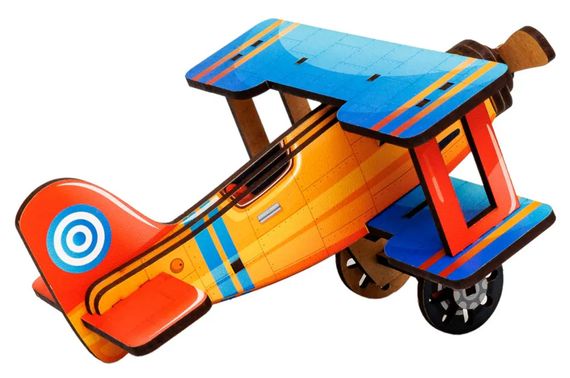 Конструктор дерев'яний Puz-00959 "Turbo Plane" в кульку PuzzleOK | Зображення 3