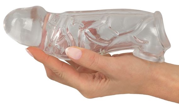 Насадка на пеніс Crystal Clear Penis Sleeve wit Sex Aura | Зображення 4