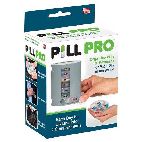 Таблетниця на 7 днів PILL PRO Органайзер для таблеток та вітамінів з контейнерами на кожен день тижня | Зображення 5