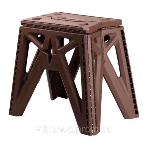 Пластиковая складная табуретка туристическая походный раскладной табурет для кемпинга SJ-0102BR