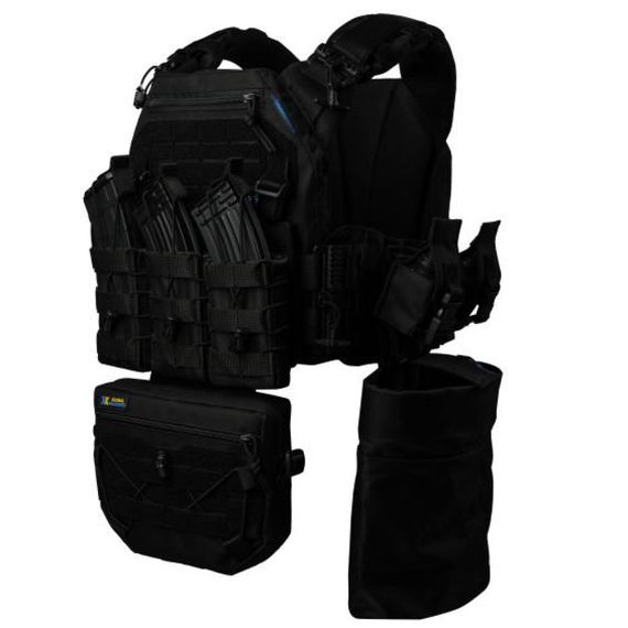 плитоноска Warmor Gen.3 Pro Max + 9 підсумків чорний | Зображення 4