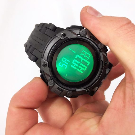 Годинник наручний чоловічий SKMEI 1545BKWT BLACK-WHITE, водонепроникний чоловічий годинник. Колір: чорний | Зображення 1