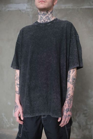 Виварена оверсайз футболка Without Washed Black | Зображення 1