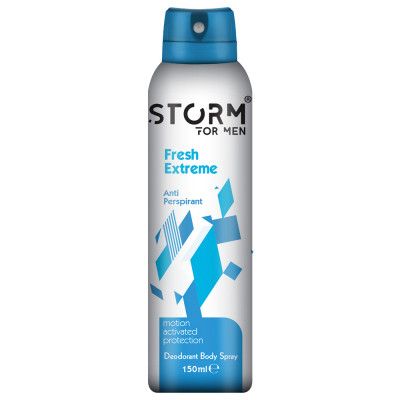 Мужской дезодорант-антиперспирант STORM для тела Fresh Extreme 150 мл