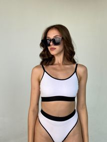 Комплект білизни Трусики+Топ Without Braziliana White