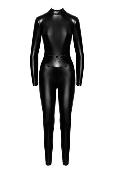 Комбінезон Noir Handmade F319 Caged, L, під латекс, довгий рукав, з доступом, кільце на поясі | Зображення 4